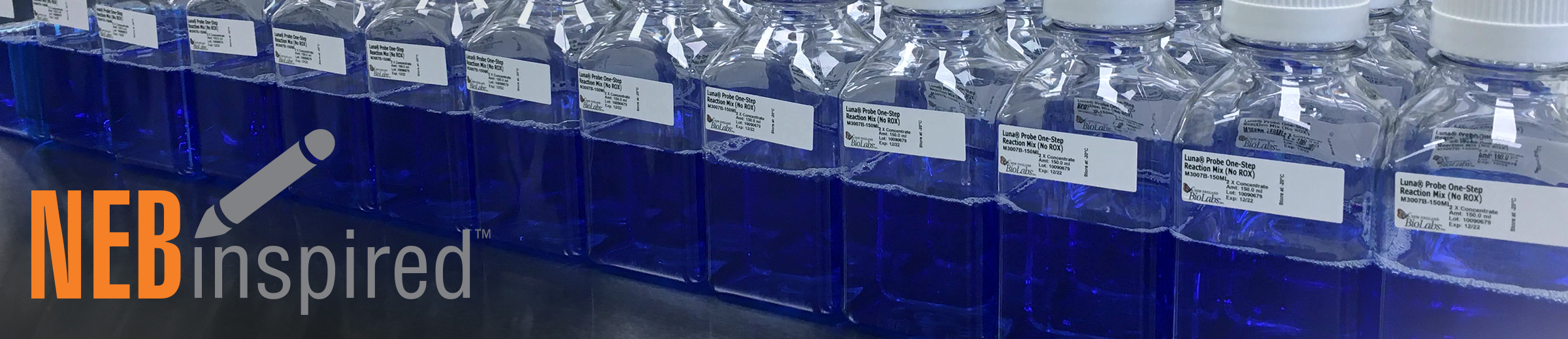 bottle containing growth media