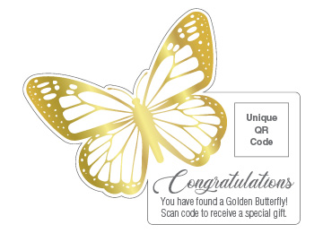 Golden Butterfly for Print