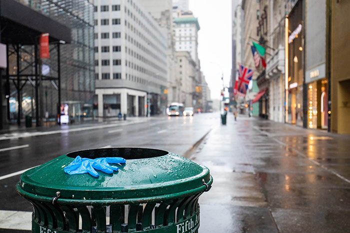 Empty NYC streets during coronavirus quarantine