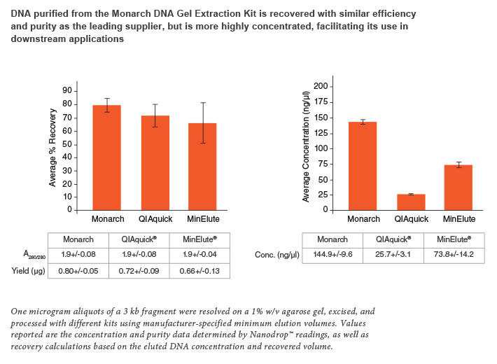 Monarch® Kits for DNA Cleanup and Gel Extraction NEB