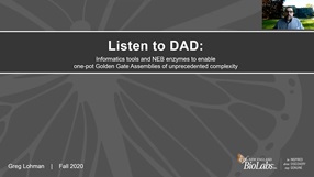 Listen to DAD Informatics tools and NEB enzymes to enable complex one-pot Golden Gate Assemblies